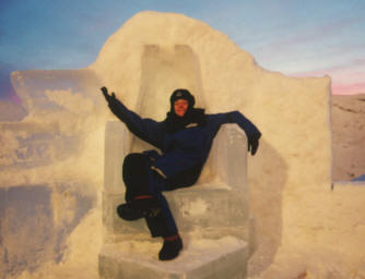 Auf dem Schneethron von Kemi.